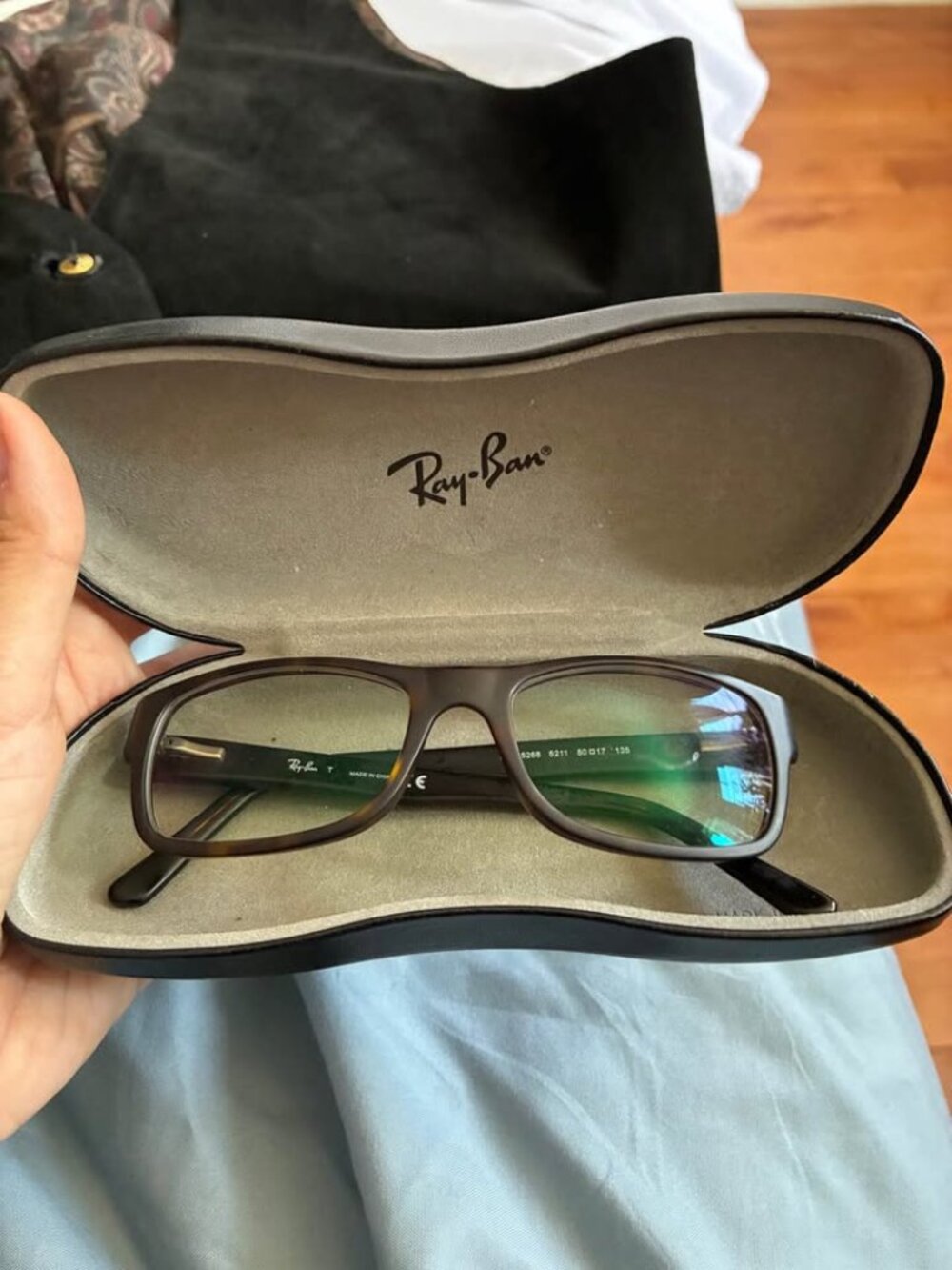 Brown Ray-Ban men's glasses RB5268 (prescription lenses) - case included